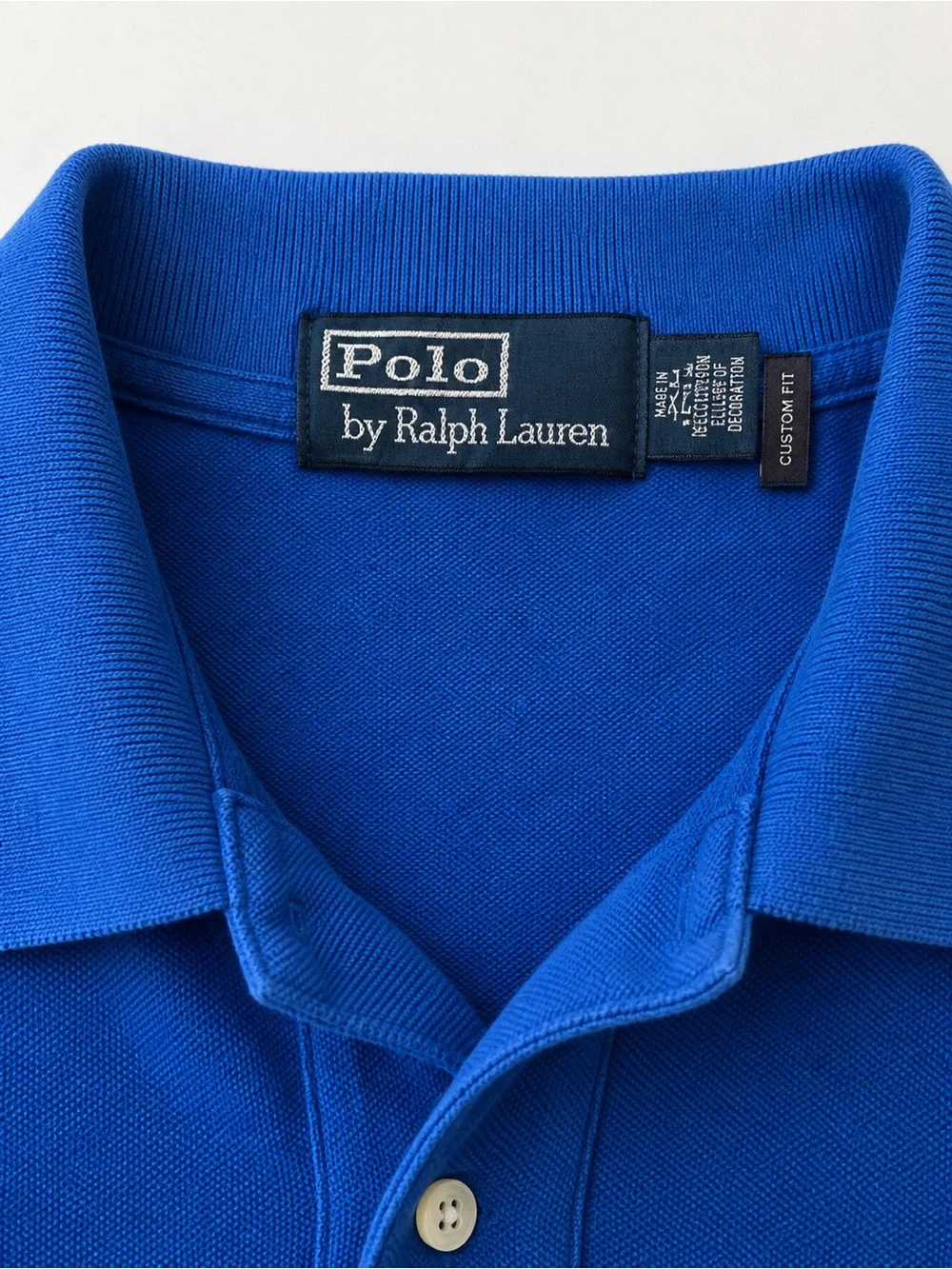 Ralph Lauren Bright Blue Polo with Neon Green Pony